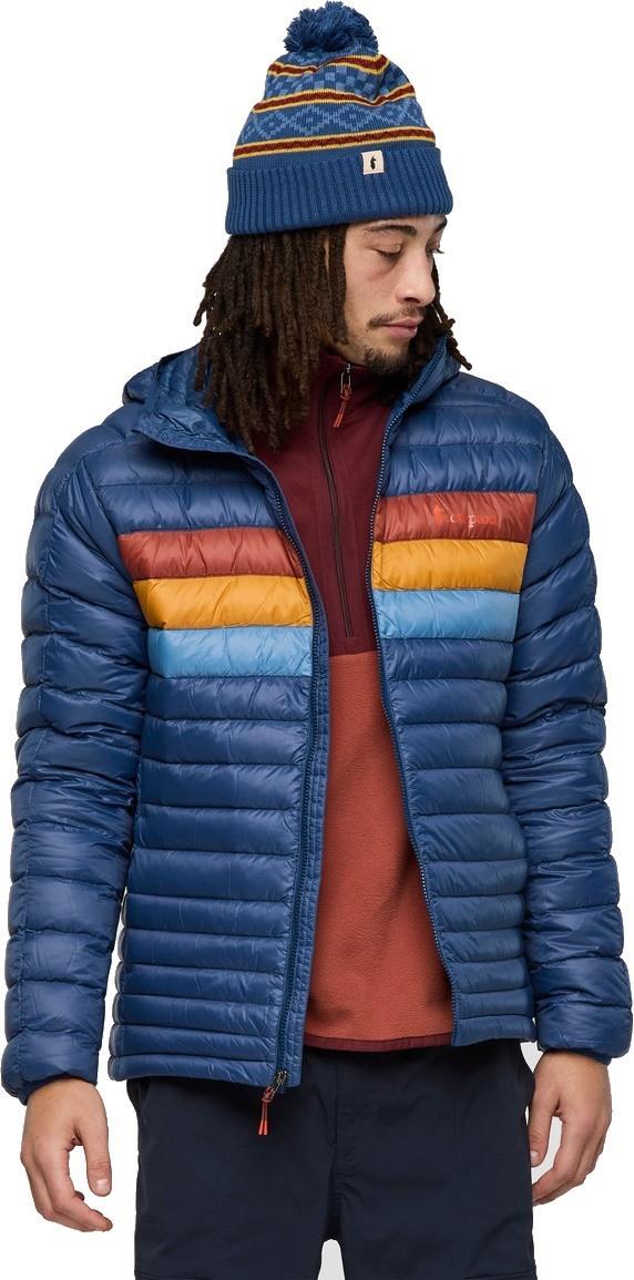 Fuego Down Hooded Jacket - Mens - deep sea stripes 1