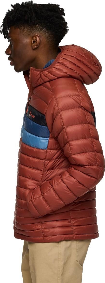 Fuego Down Hooded Jacket - Mens - nutmeg stripes 1