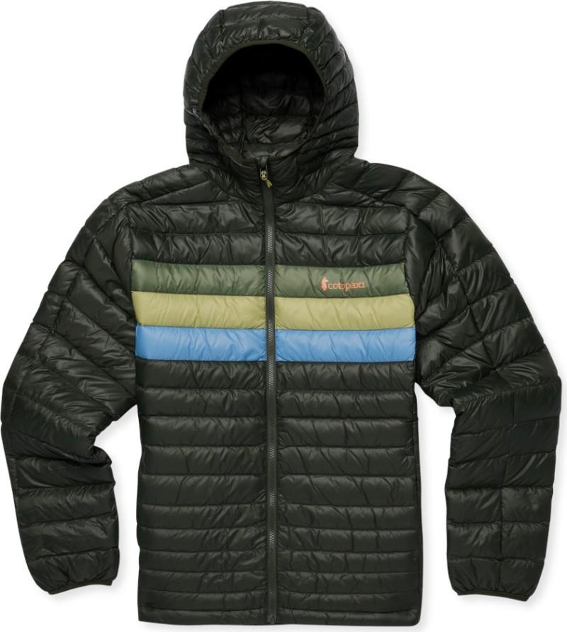 Fuego Down Hooded Jacket - Mens - woods stripes 1