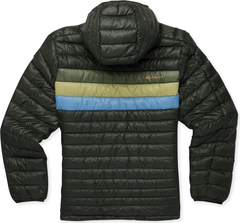 Fuego Down Hooded Jacket - Mens - woods stripes 1
