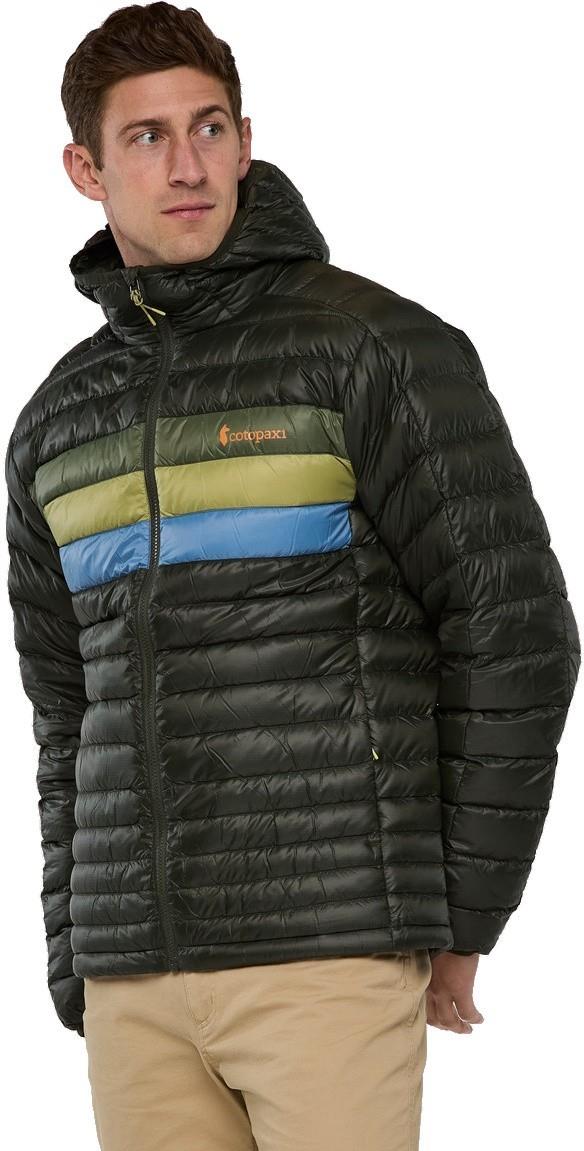 Fuego Down Hooded Jacket - Mens - woods stripes 1