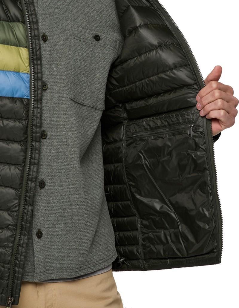 Fuego Down Hooded Jacket - Mens - woods stripes 1