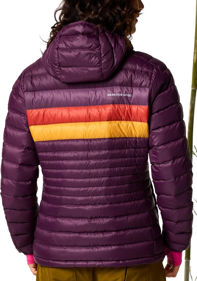 Fuego Down Hooded Jacket - Womens - acai stripes 1