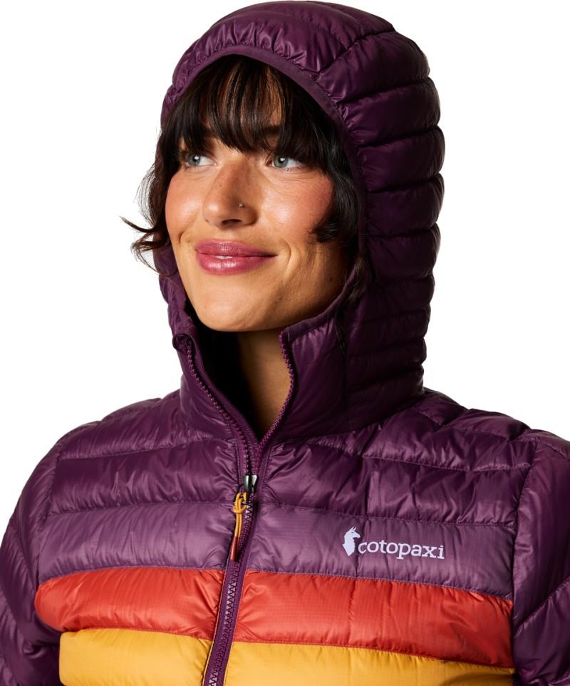 Fuego Down Hooded Jacket - Womens - acai stripes 1