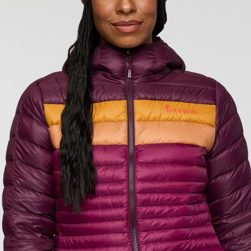 Fuego Down Hooded Jacket - Womens - blackberry / jam 1