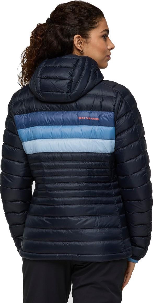 Fuego Down Hooded Jacket - Womens - carbon stripes 1