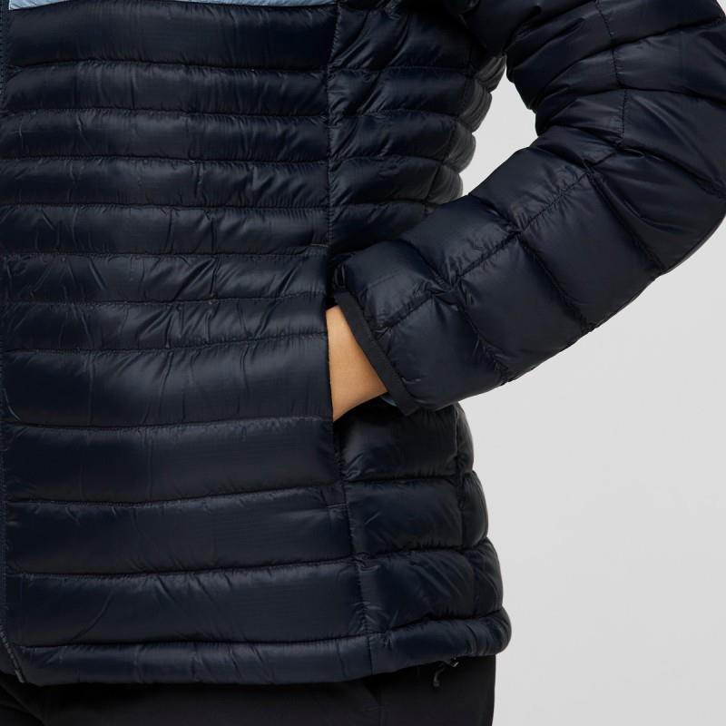 Fuego Down Hooded Jacket - Womens - carbon stripes 1