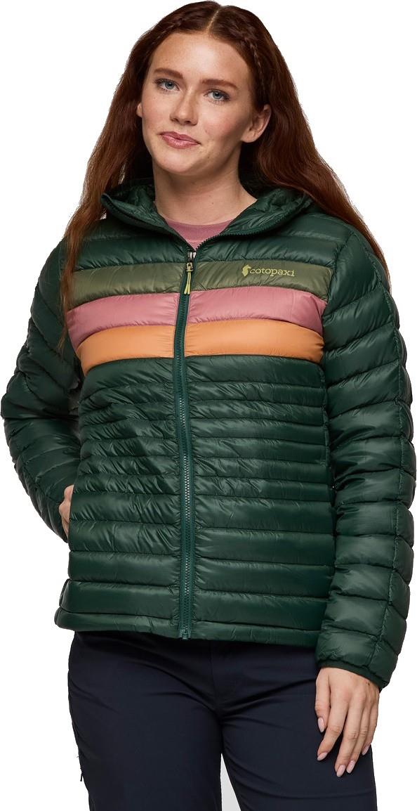 Fuego Down Hooded Jacket - Womens - cargo stripes 1