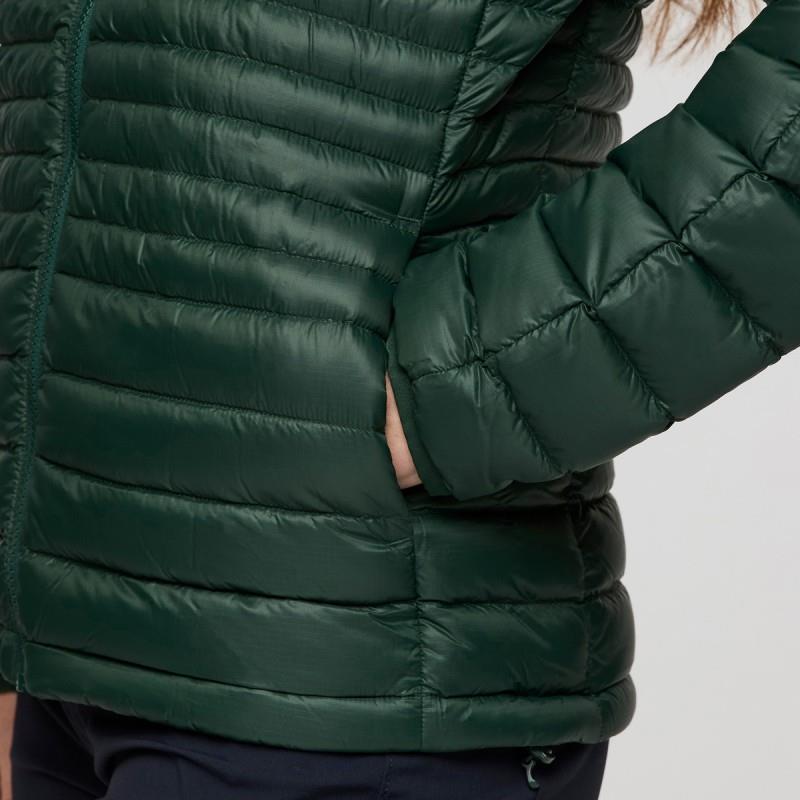 Fuego Down Hooded Jacket - Womens - cargo stripes 1