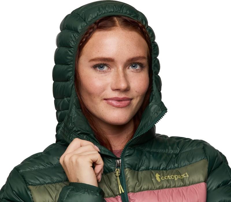 Fuego Down Hooded Jacket - Womens - cargo stripes 1