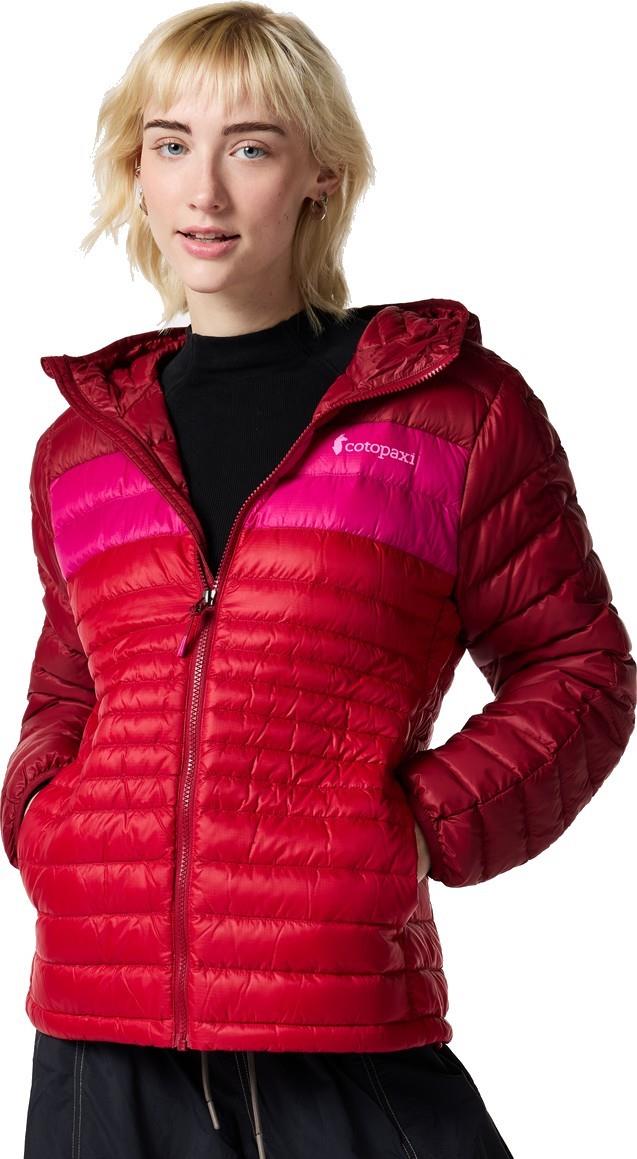 Fuego Down Hooded Jacket - Womens - crimson / spicy 1