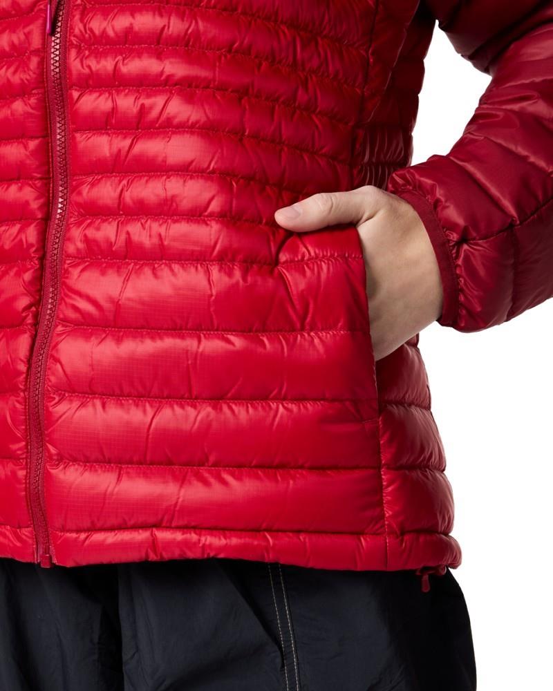 Fuego Down Hooded Jacket - Womens - crimson / spicy 1