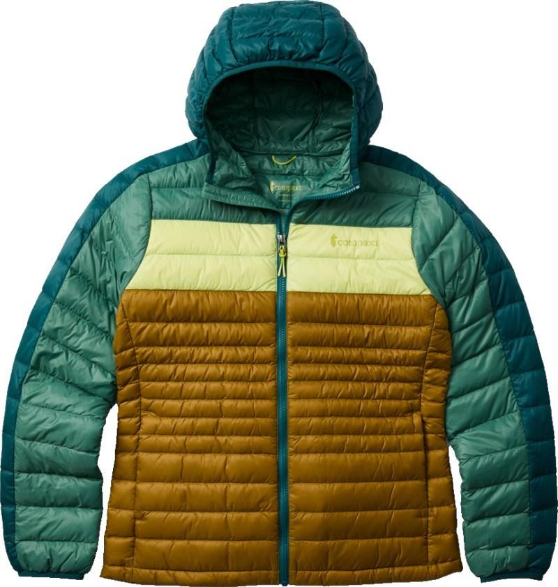 Fuego Down Hooded Jacket - Womens - deep ocean block 1