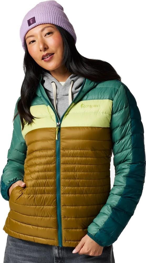 Fuego Down Hooded Jacket - Womens - deep ocean block 1
