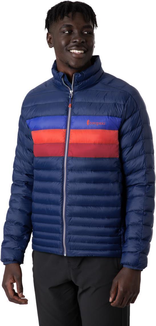 Fuego Down Jacket - Mens - Maritime / Blue Violet Stripes 1