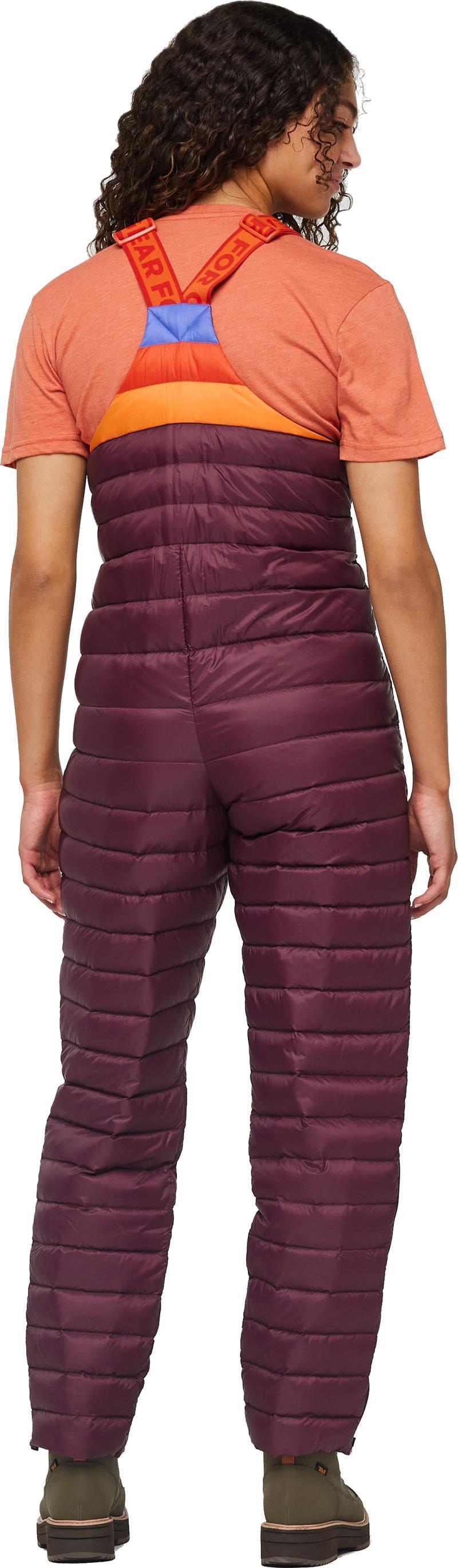 Fuego Down Overall - Womens - wine stripes 1