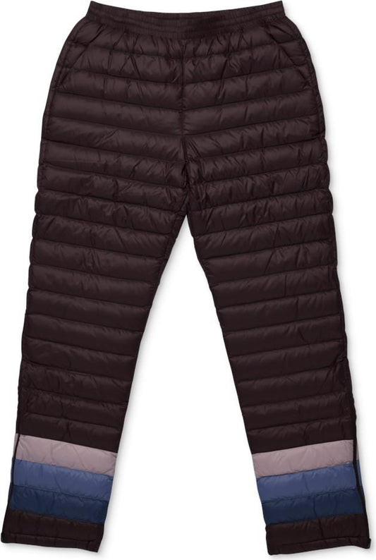 Fuego Down Pants - Womens - coffee stripes 1