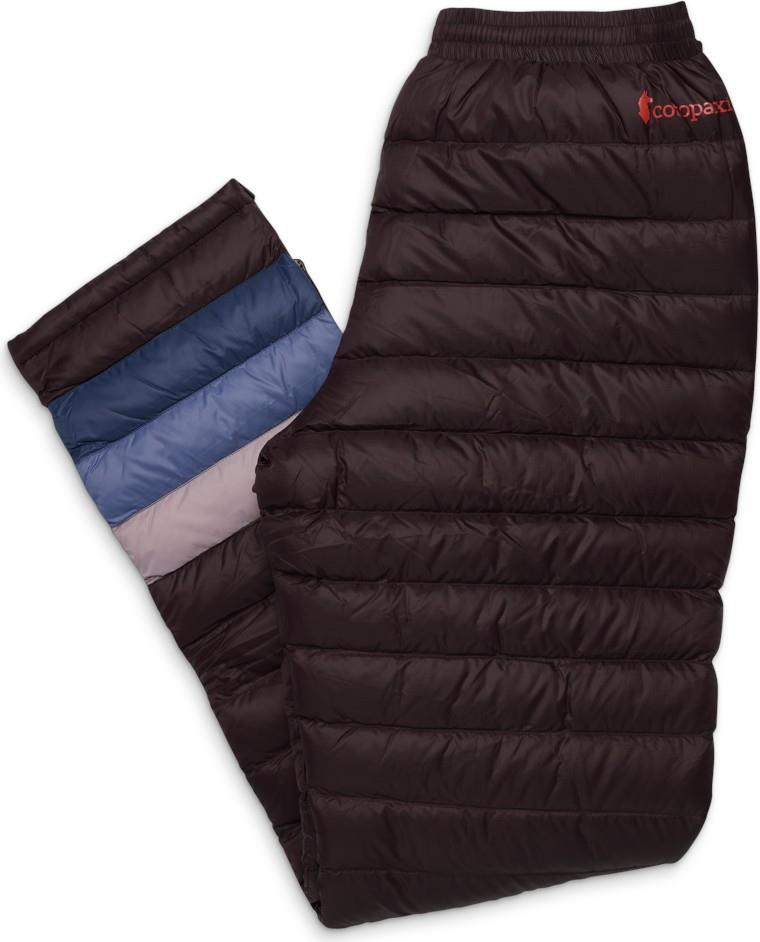 Fuego Down Pants - Womens - coffee stripes 1