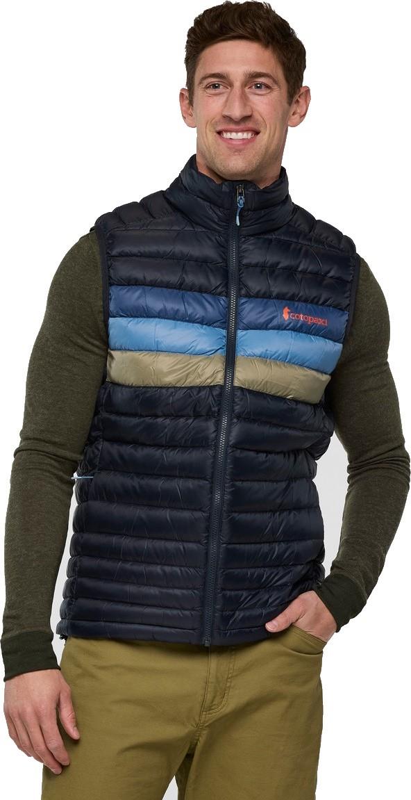 Fuego Down Vest - Mens - carbon stripes 1