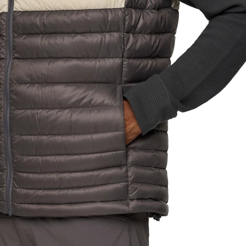 Fuego Down Vest - Mens - cinder stripes 1