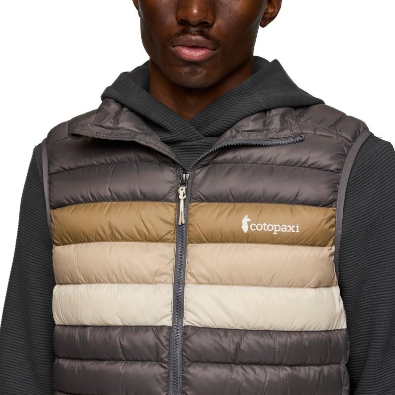 Fuego Down Vest - Mens - cinder stripes 1