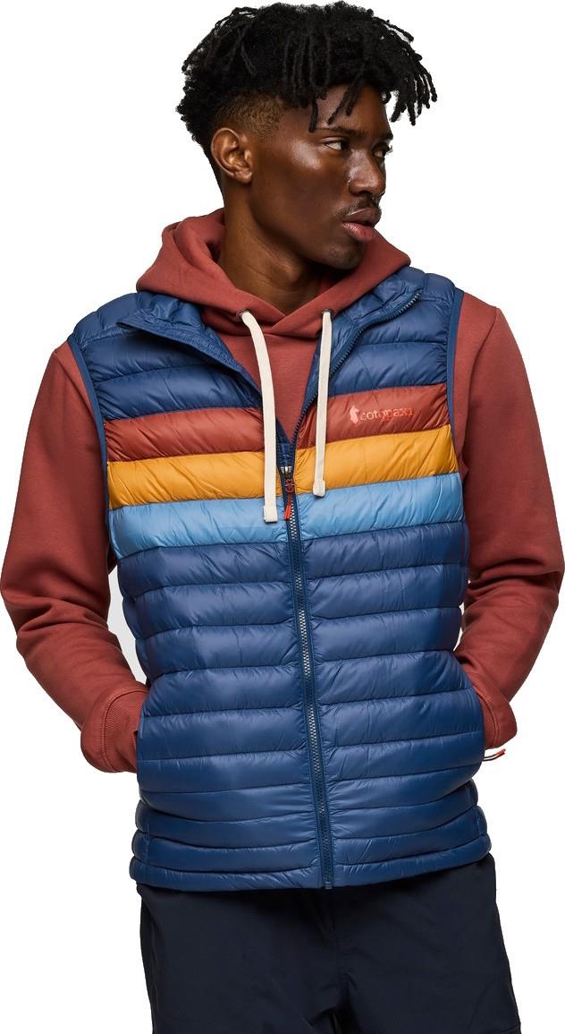 Fuego Down Vest - Mens - deep sea stripes 1