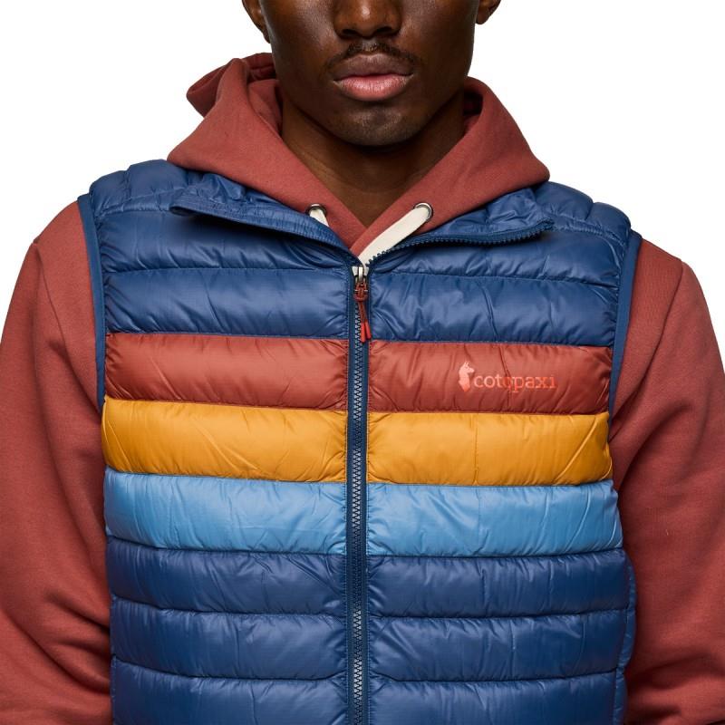 Fuego Down Vest - Mens - deep sea stripes 1