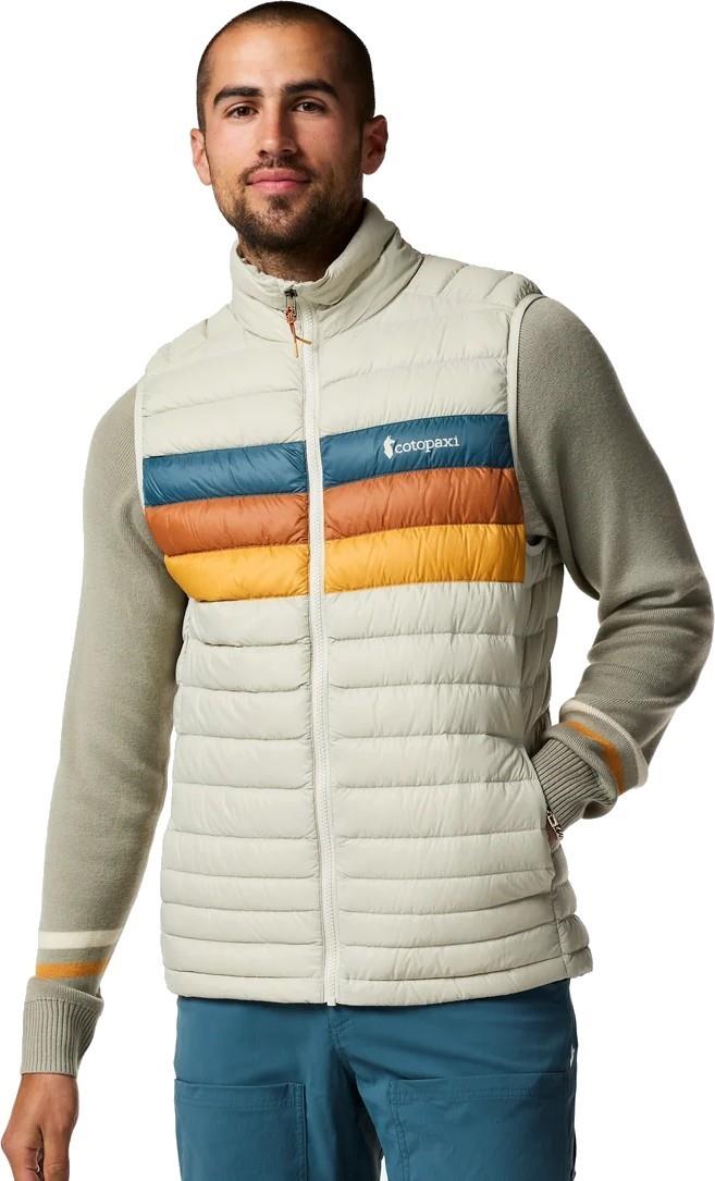 Fuego Down Vest - Mens - mineral stripes 1