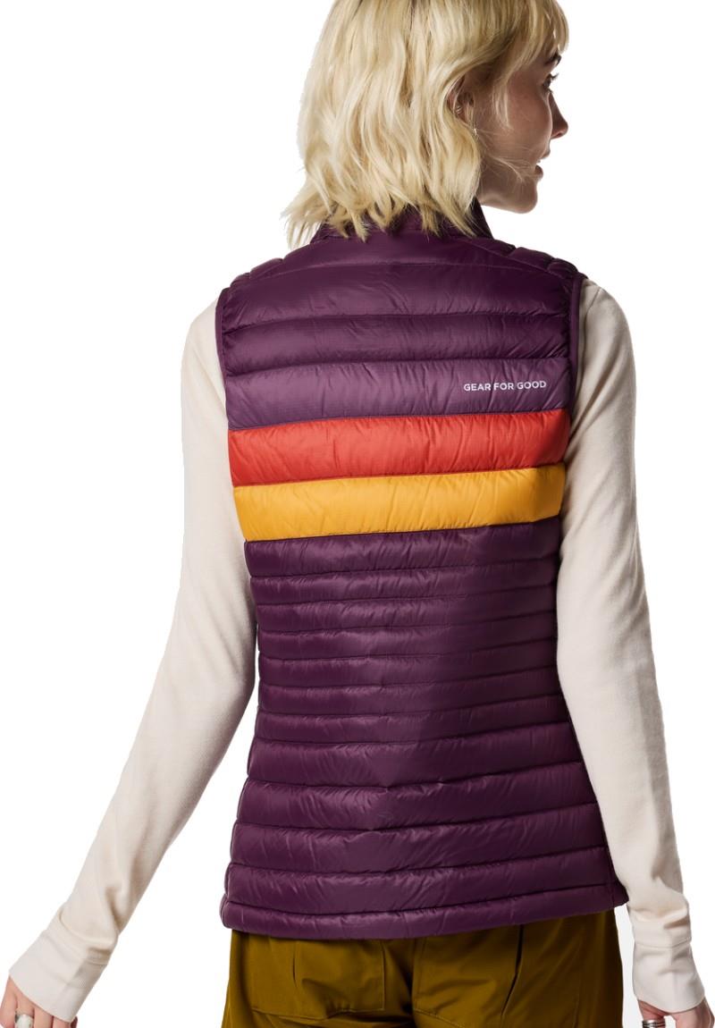 Fuego Down Vest - Womens - acai stripes 1