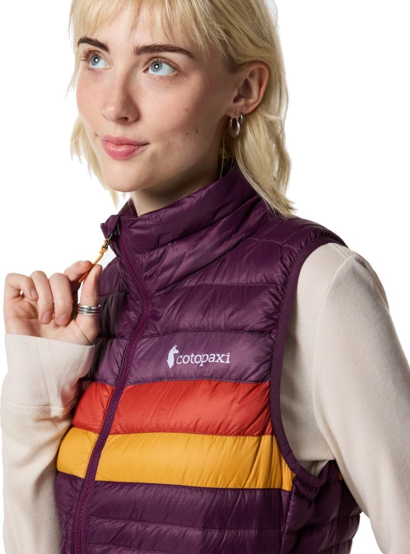 Fuego Down Vest - Womens - acai stripes 1