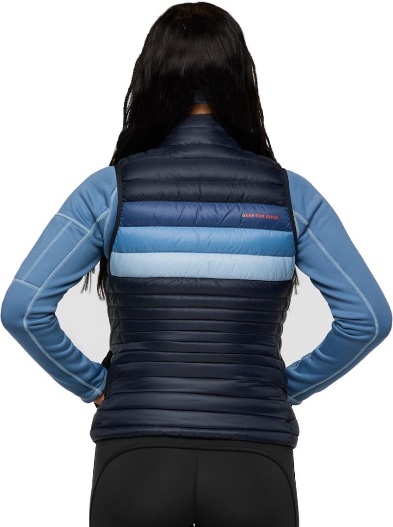 Fuego Down Vest - Womens - carbon stripes 1