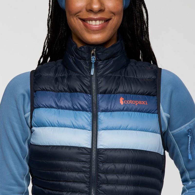 Fuego Down Vest - Womens - carbon stripes 1