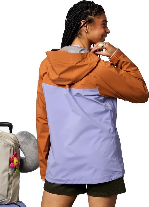 Impermeo 3L Hooded Shell Jacket - Womens - whiskey / aster 1