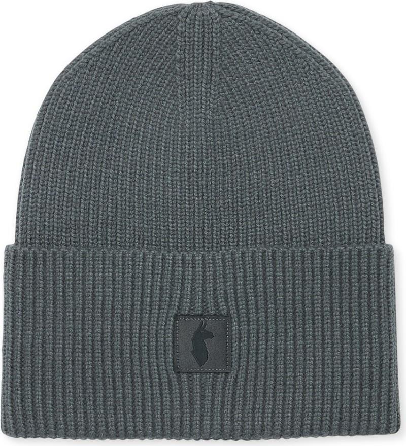 Knit Cuff Beanie - charcoal 1
