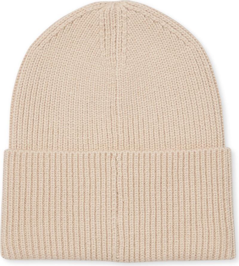 Knit Cuff Beanie - cream 1
