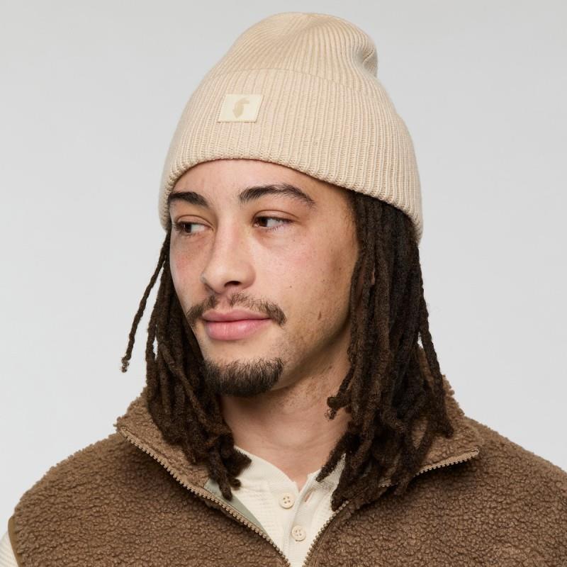 Knit Cuff Beanie - cream 1