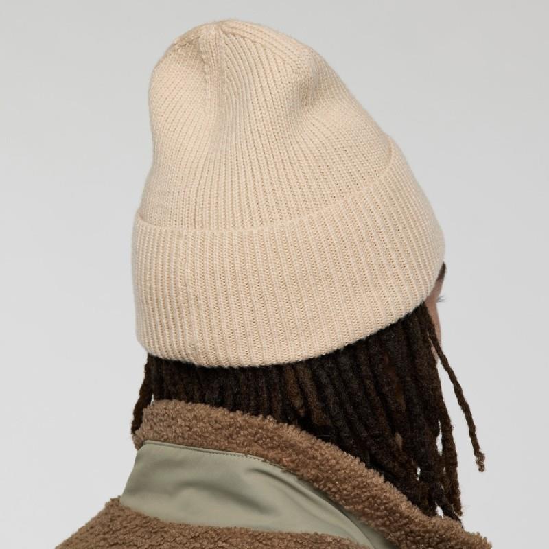 Knit Cuff Beanie - cream 1