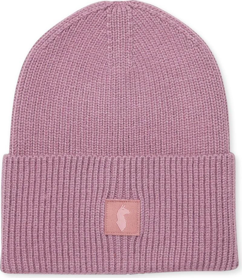 Knit Cuff Beanie - dusty rose 1
