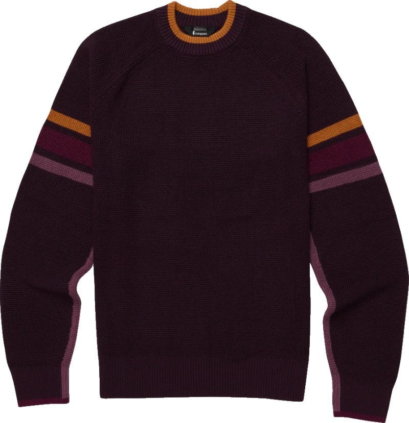 Libre Waffle Crew Sweater - Womens - blackberry 1