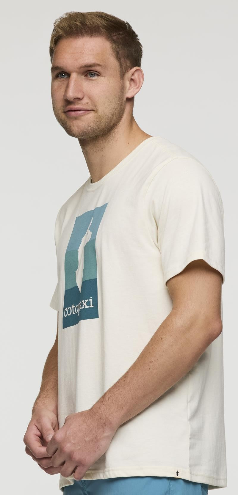 Llama Block T-Shirt - Mens - bone 1