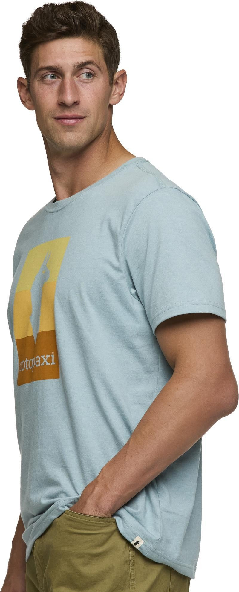 Llama Block T-Shirt - Mens - sea spray 1