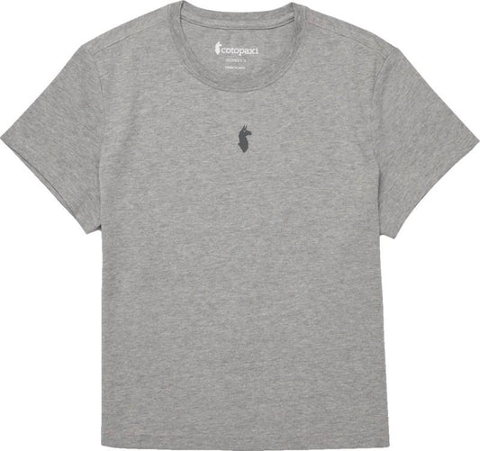 Llama Icon T-Shirt - Womens - heather grey 1