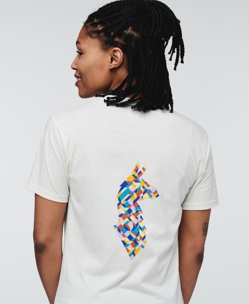 Llama Lover T-Shirt - Womens - Bone 3