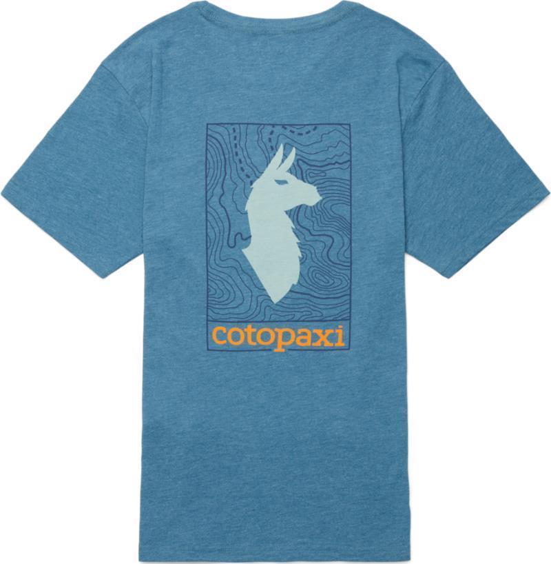 Llama Map Organic T-Shirt - Mens - Blue Spruce 2