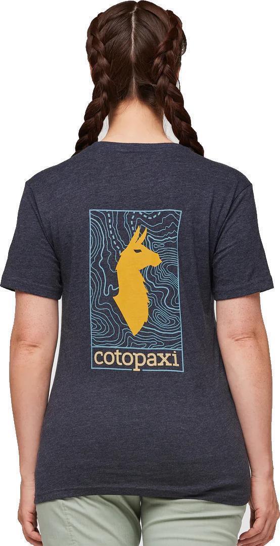 Llama Map Organic T-Shirt - Womens - Graphite 4