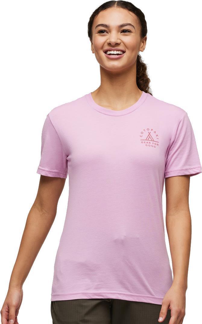 Llama Map Organic T-Shirt - Womens - Orchid Bloom 3