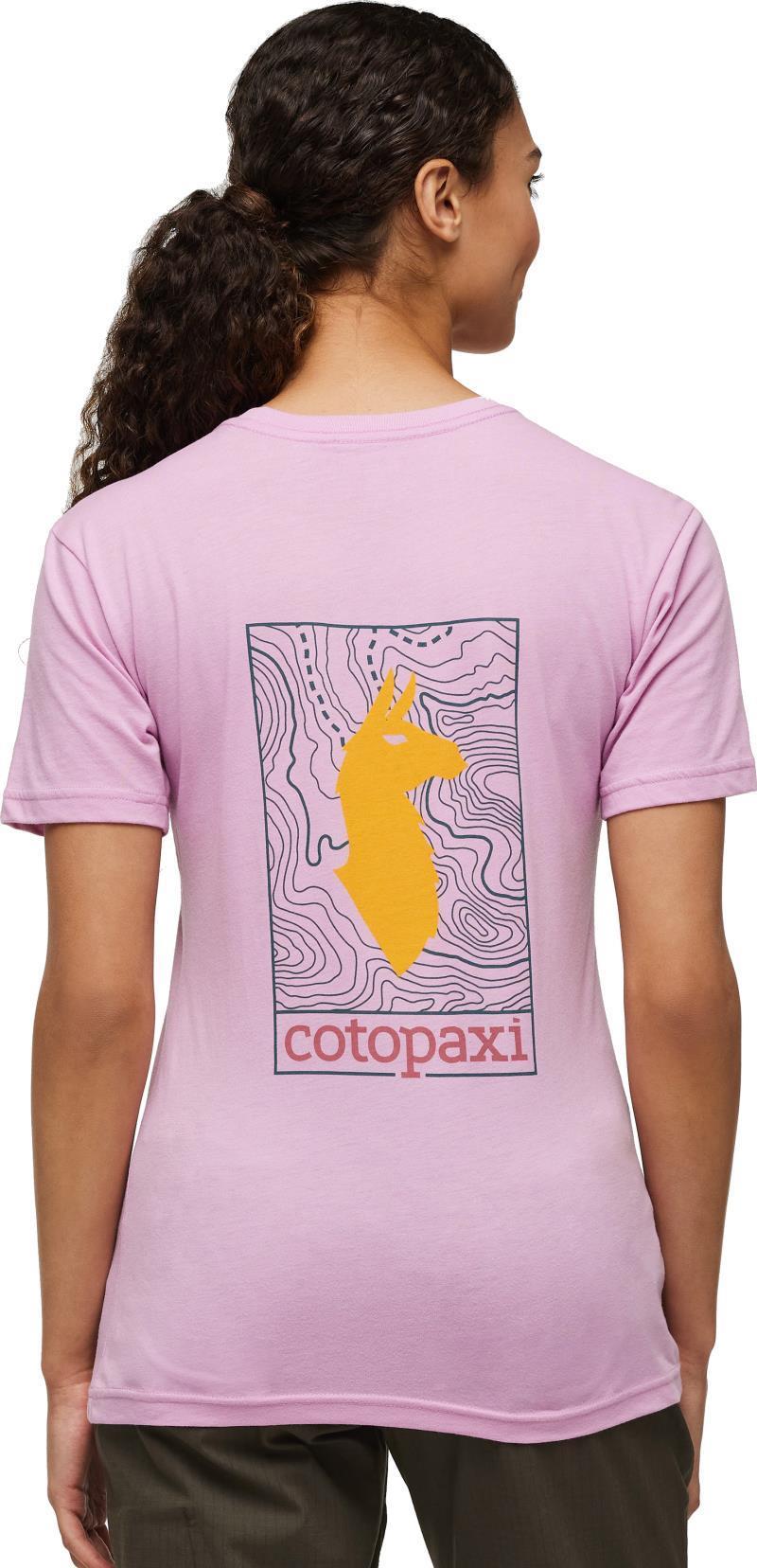 Llama Map Organic T-Shirt - Womens - Orchid Bloom 4