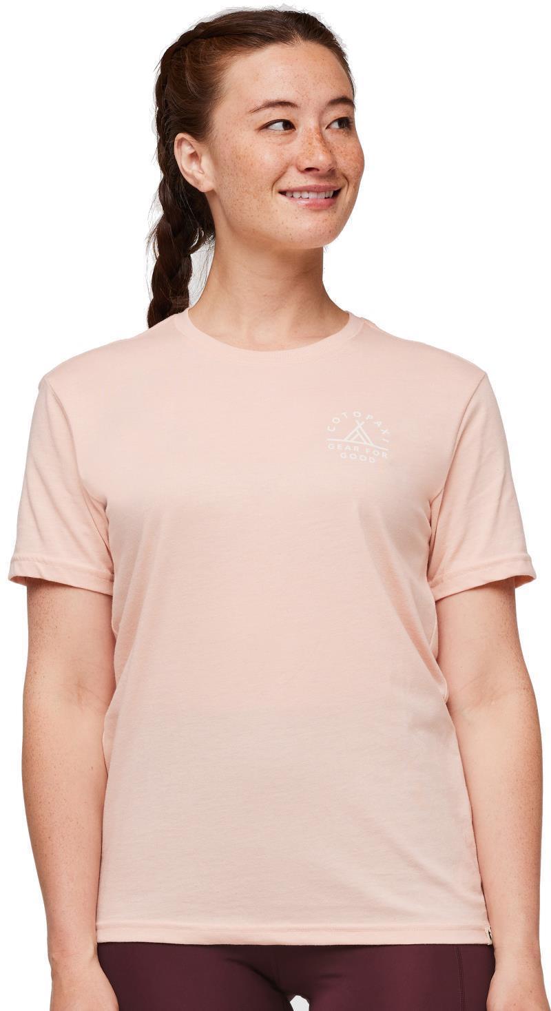 Llama Map Organic T-Shirt - Womens - Rosewood 3