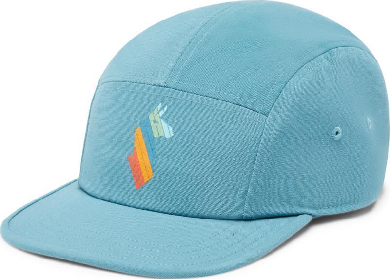 Llama Stripes 5 Panel Hat - Blue Spruce 1