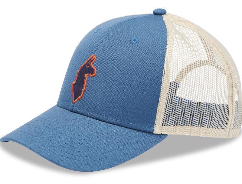 Llama Trucker Hat - Denim 1